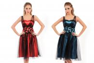 Abendkleid ED09 rot / blau